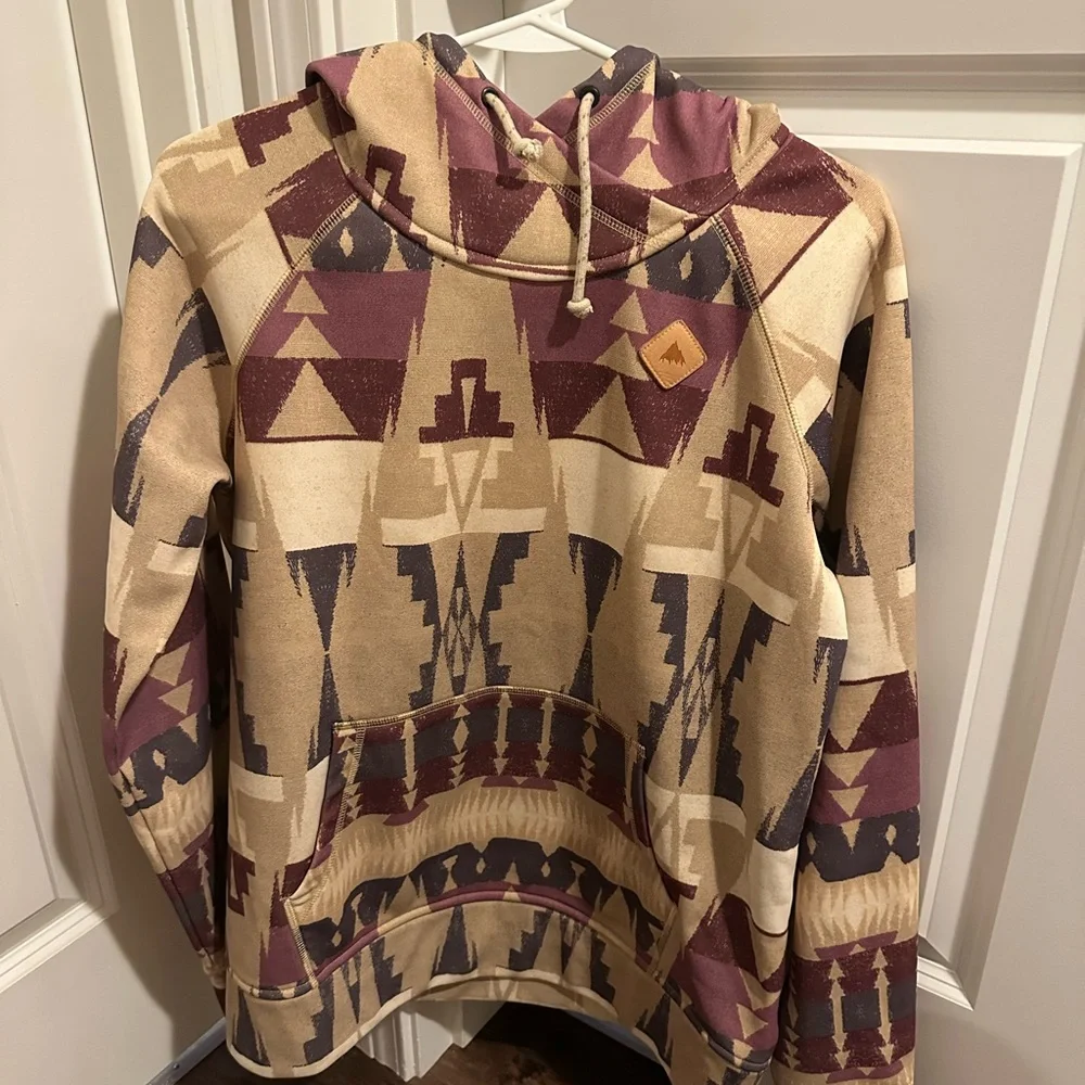Burton NWOT DRYRIDE Patterned Hoodie - Picture 1 of 5